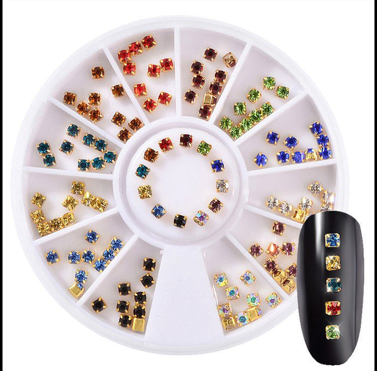 Zircon Metallic closed stud/ 3D nail supply