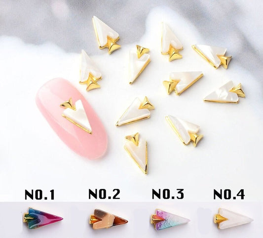 45pcs Heart Shaped Nail Charms Nails art Charms Accessories Decal