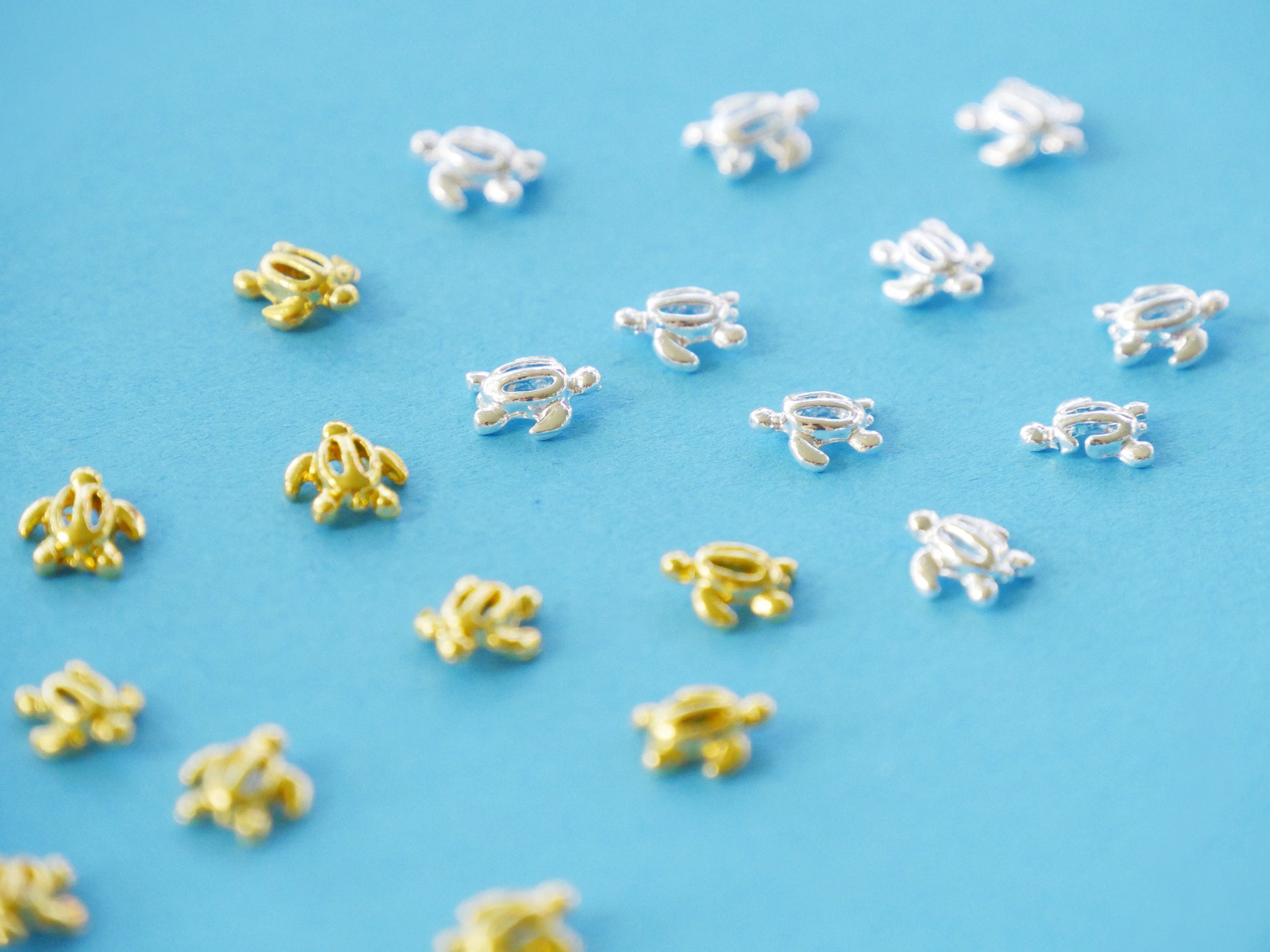 10 pcs Tropical Nail supply Metallic studs /ocean inspired beach nail design art nail