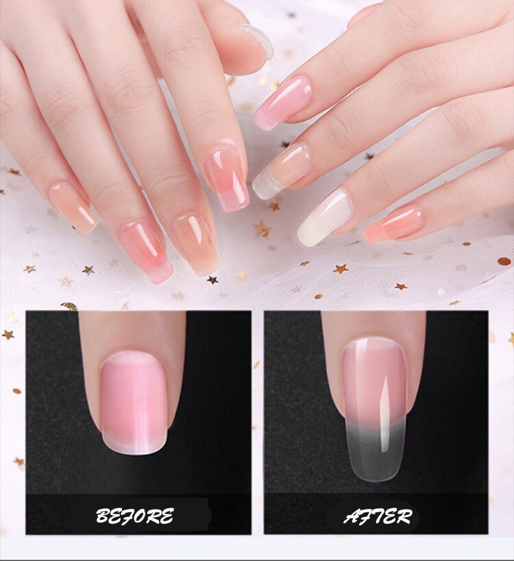 100pcs Quick Poly Building Gel Nail Mold Tips/ Reusable Extension gel Press on mold/False nail Dual Forms Finger Extension Tool