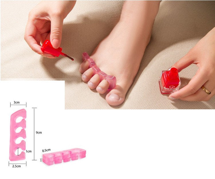 Reusable Silicone Nail Separators For UV Gel And Bunnings Acrylic Nails  Salon Grade Tool In Random Colors XB1 From Santi, $0.58