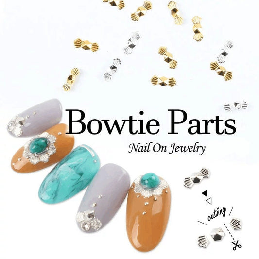 20 pcs Nail supply Metallic Sea shell studs /Petal inspired DIY gold design nail art