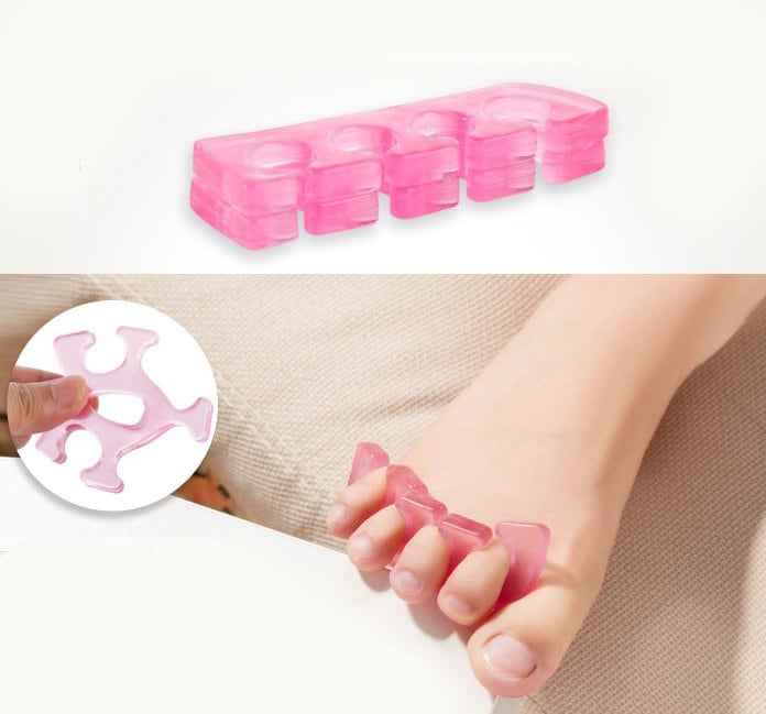 1 pair Silica gel Toe Nail Tools Reusable Finger Bracket Nail & Toe separators Manicure Pedicure Tools painting tool