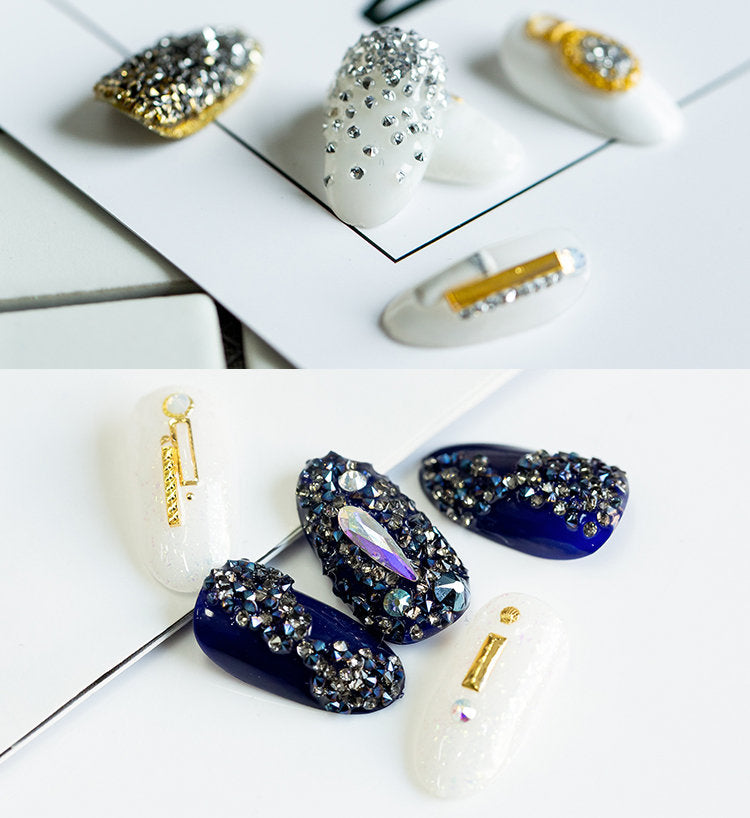 Microbead Culet Diamond crystal Nail Art glitter/ Mini crystal Metallic AB stone Nail design art decoration rhinestones /Mini chatons