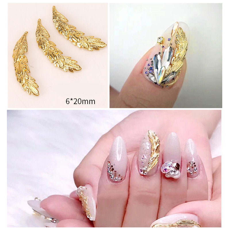 5 pcs Sakura and leaf nail charm/ gold flower leaves UV resin supply/ UV gel nail polish nail art/ flower charm leaf deco