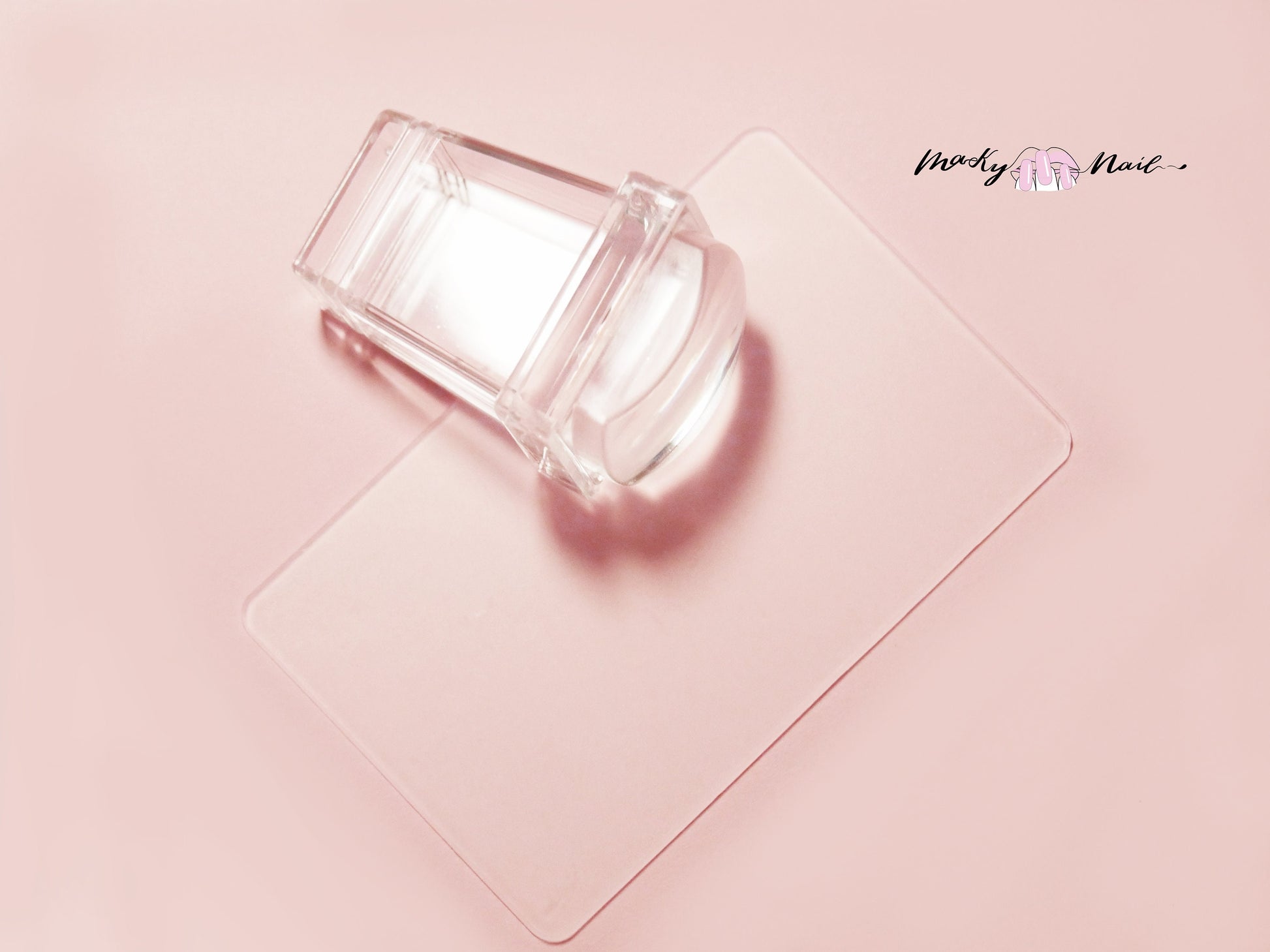 French Nail Hack/Clear Nail stamping tool