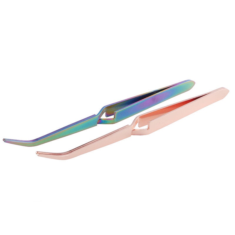 Stainless Steel Nail Pincher Pinching Clamp Tool/Nail Art Curve Tweezer Manicure Tool/Extension nail clip Tweezer Tool