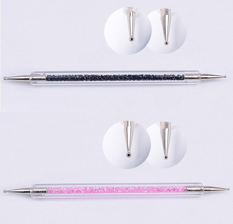 5 pcs Crystal Dotting Pen Set for Nail Art/marbleizing glaze painting pen/ Polymer clay DIY tool pen/ Miniature crafts making tool set