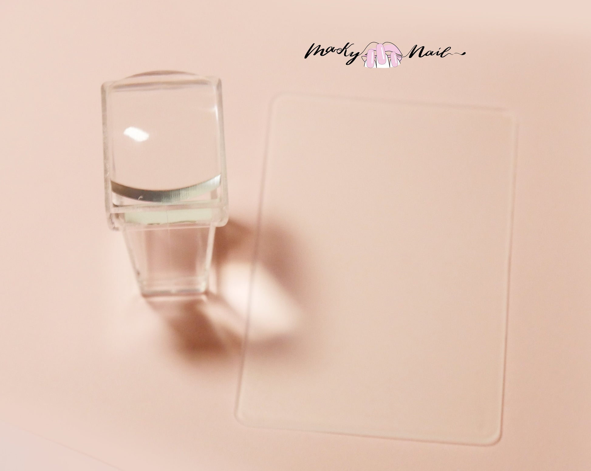 French Nail Hack/Clear Nail stamping tool