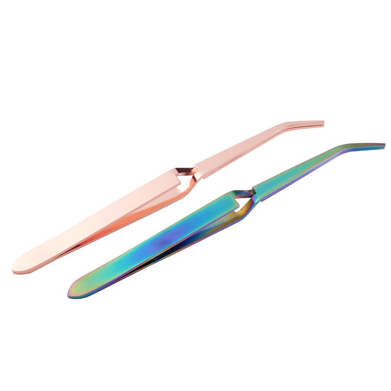 Stainless Steel Nail Pincher Pinching Clamp Tool/Nail Art Curve Tweezer Manicure Tool/Extension nail clip Tweezer Tool