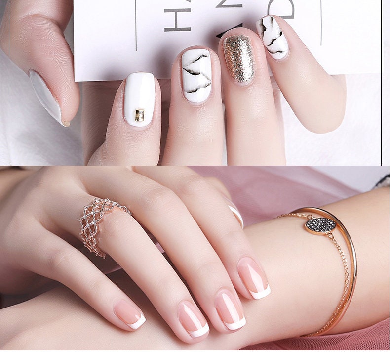 15ml Pure Black and White Nail Gel Polish