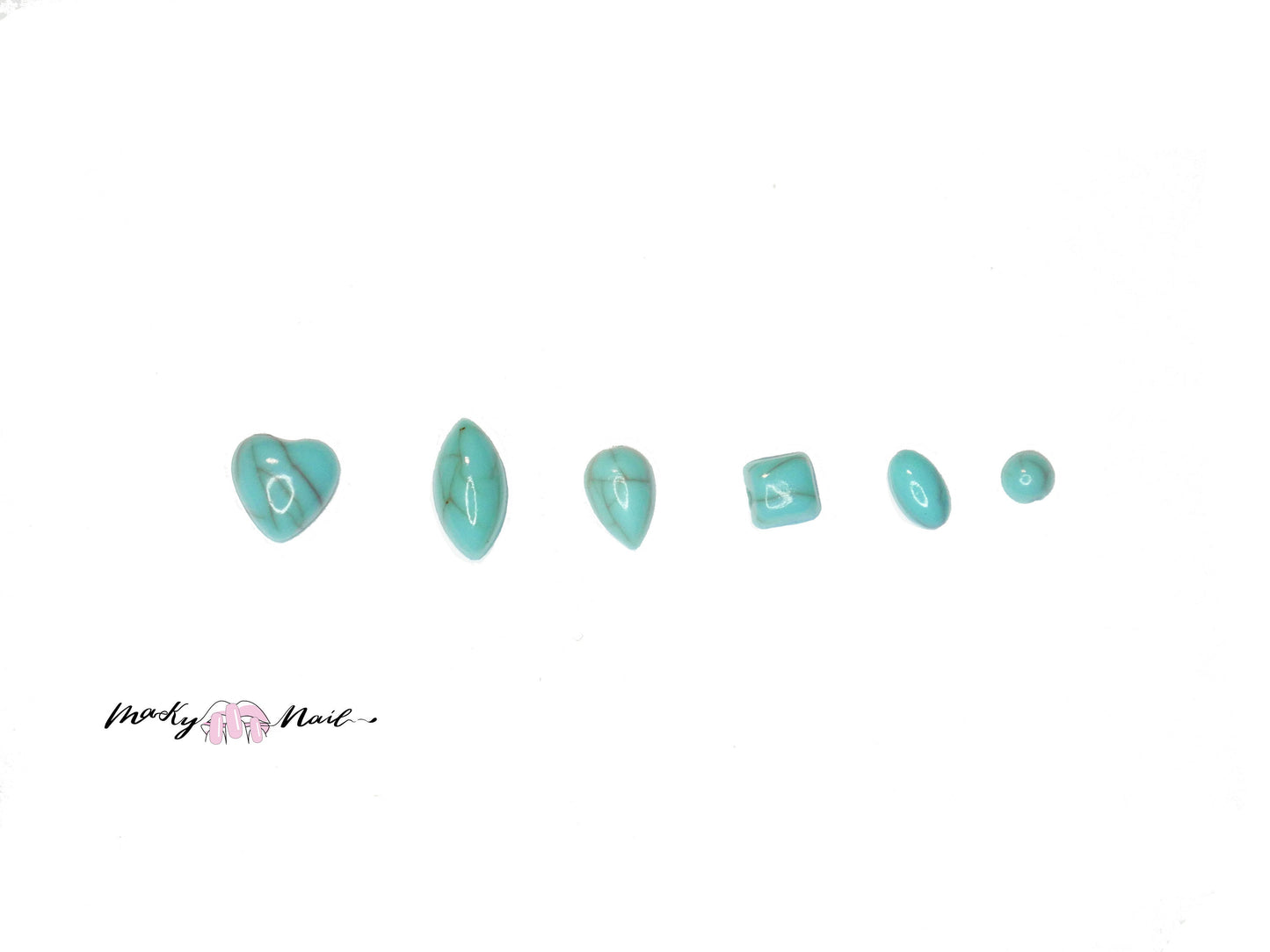 Marble tophus stone gem nail decoration/  Marble charm Nail DIY deco