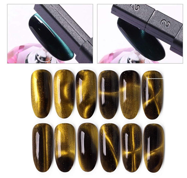 Cat eye Double Head Magnet Stick/ Cat Eye nail gel nail polish Manicure Magic 3D Line Strip DIY Magnetic/ Nail art supply tools