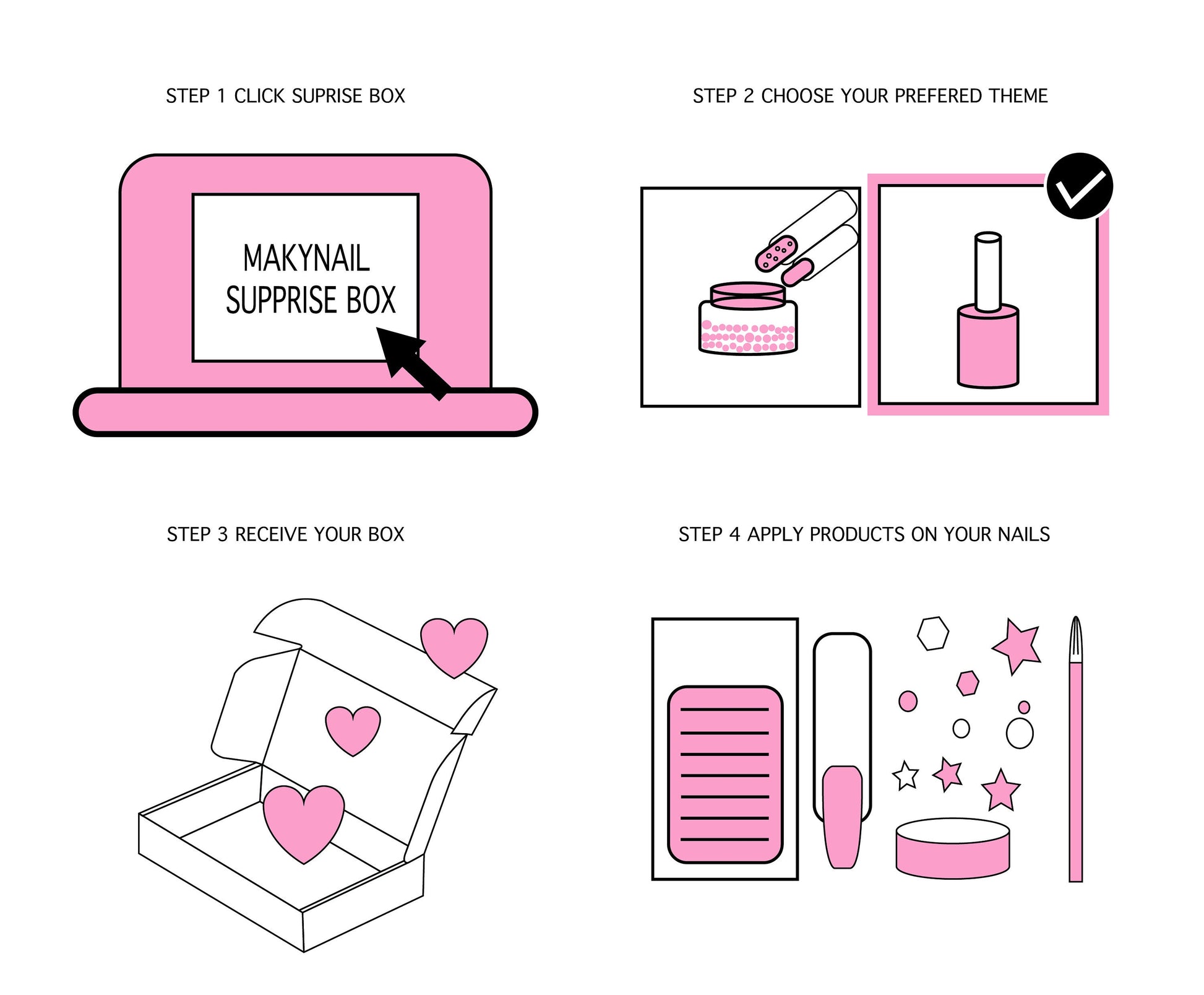 Mystery Nail Box Exploring Box for her, Surprise Box for nail lover, S ...