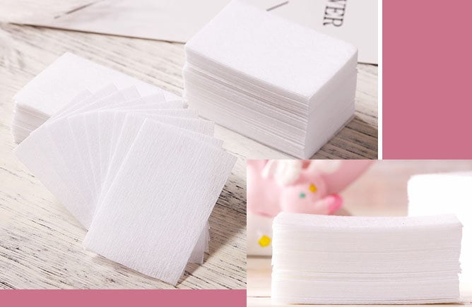 1000 pcs nail cotton pads nail polish remover wipe lint free wiper Manicure nail wipes