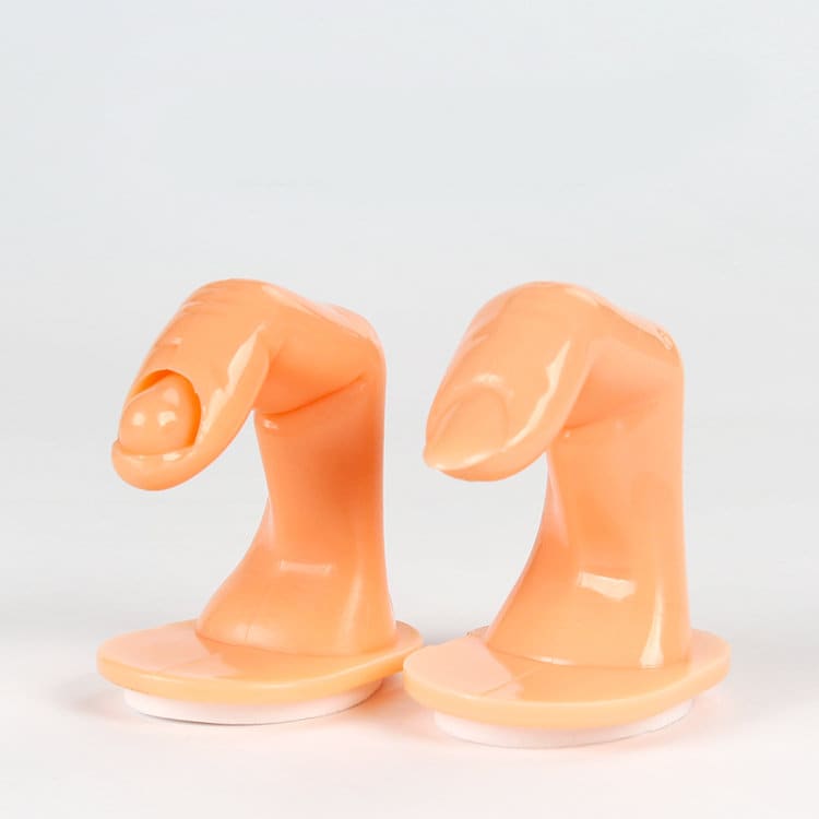 2 pcs False Nail Display Stand Holder/ Fake finger Nail Art Practice Holder/ Press on nail Showing Shelf Manicure DIY Tools