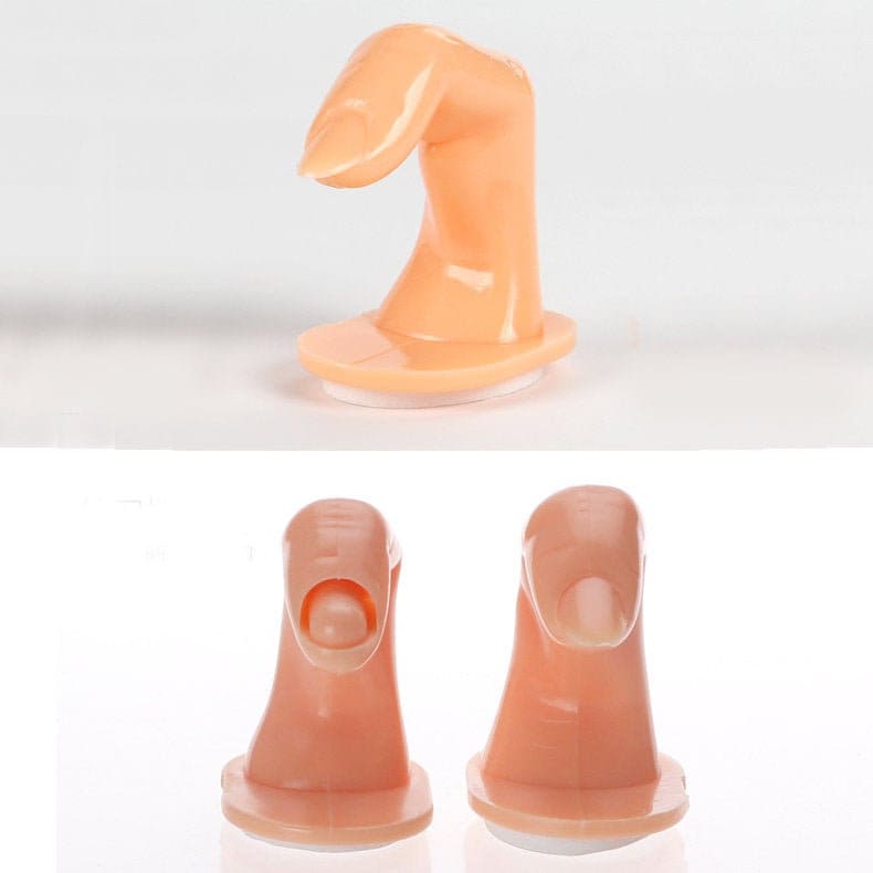 2 pcs False Nail Display Stand Holder/ Fake finger Nail Art Practice Holder/ Press on nail Showing Shelf Manicure DIY Tools