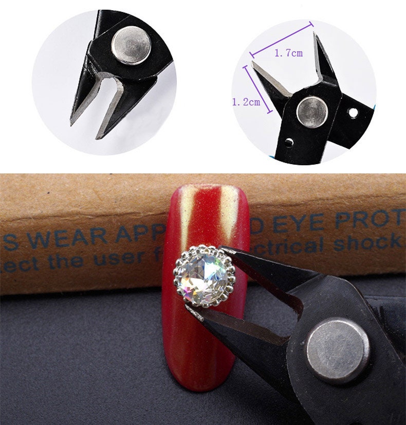Nail Rhinestones Removal Cutter/ Clipper Scissors Plier Nail Art Jewelry Manicure tool