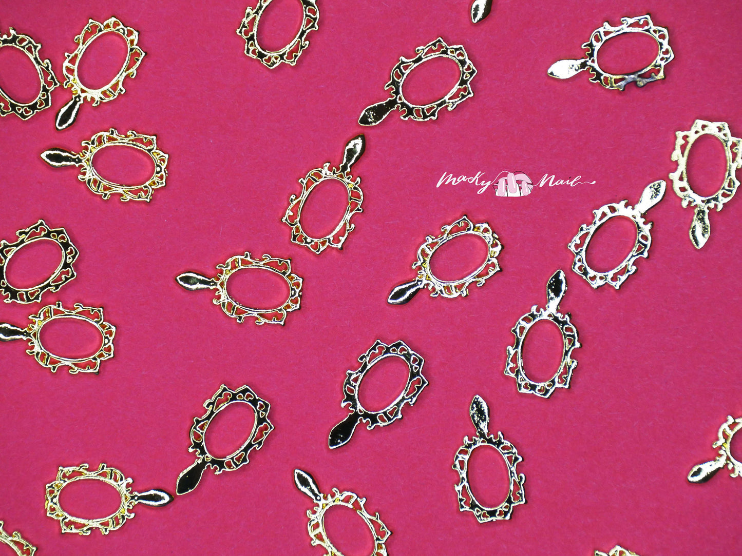 5 pcs 3D Antique nail decoration/ Gold Silver Nail DIY deco charm for nail gel nail polish design