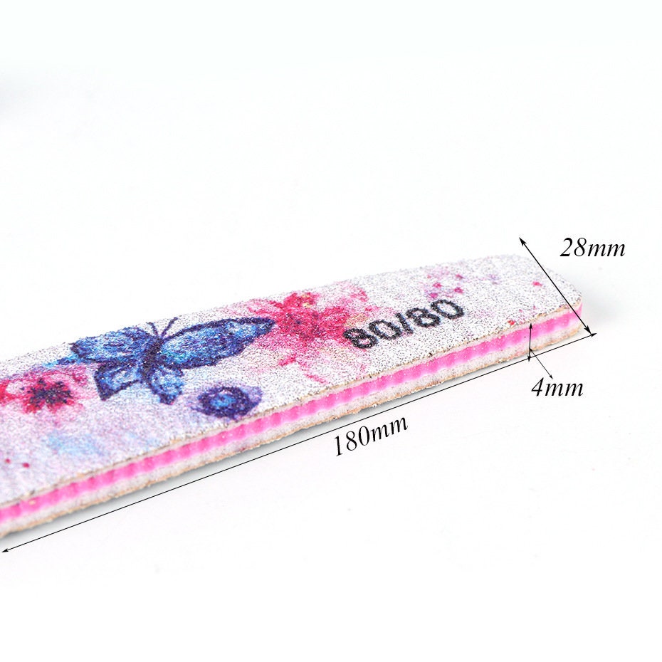 5pcs Nail Art Buffer Buffing Sanding Files Pedicure Care DIY Paste Set/ Buffing Files 80 100 150 180 240 Grit Acrylic manicure Tools