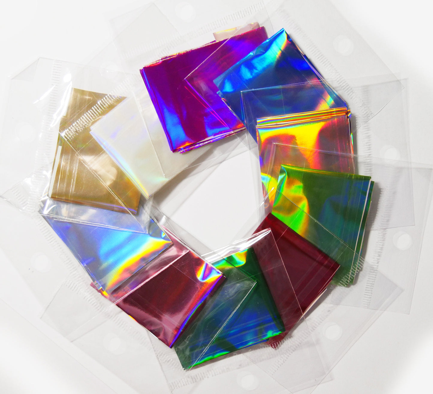 1 Meter Halo Metallic transfer paper Foil Nail Art Sticker Decal/ DIY Rainbow nail transferring mirrored foil design/ Colorful foil
