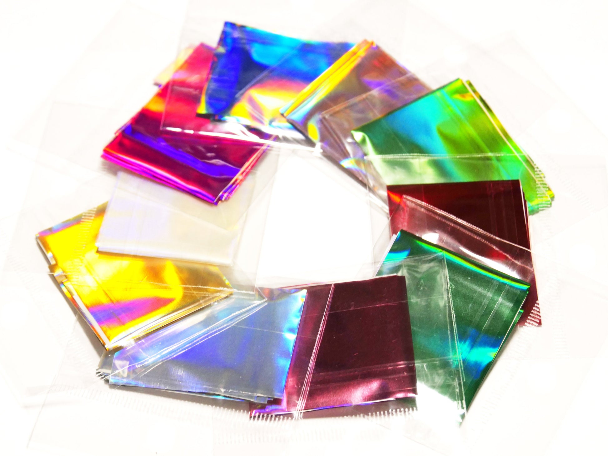 1 Meter Halo Metallic transfer paper Foil Nail Art Sticker Decal/ DIY Rainbow nail transferring mirrored foil design/ Colorful foil