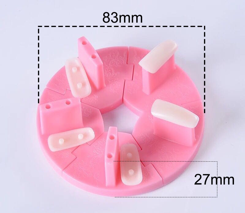 5pcs False Nail Display Stand Holder Set/ Nail Art Practice Holder/ Nail Beginner Showing Display Manicure DIY Tools