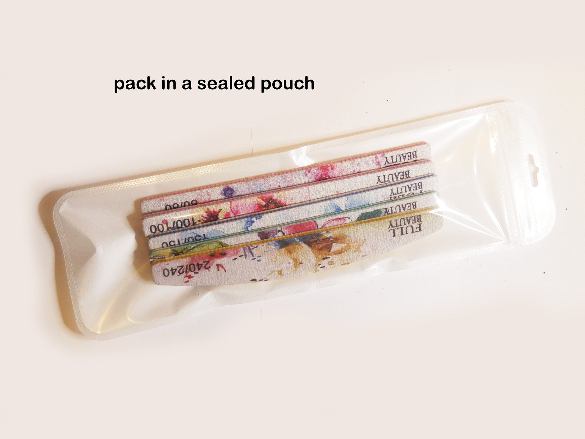 5pcs Nail Art Buffer Buffing Sanding Files Pedicure Care DIY Paste Set/ Buffing Files 80 100 150 180 240 Grit Acrylic manicure Tools