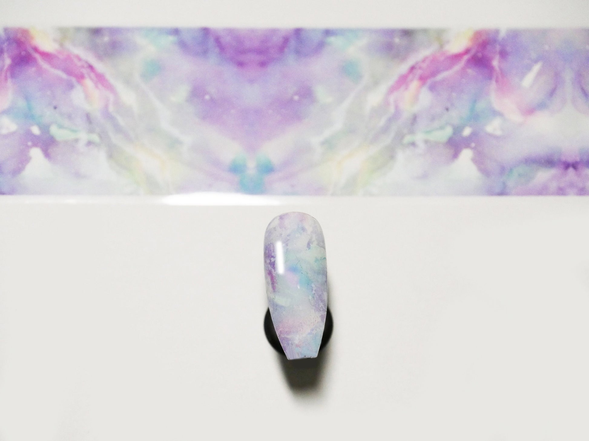1.2 Y Pinky Marble Nail Foil/ Transfer paper Foil Nail Art Gradient Design Sticker Decal/ Nail Patterned DIY Milky Way theme nail design