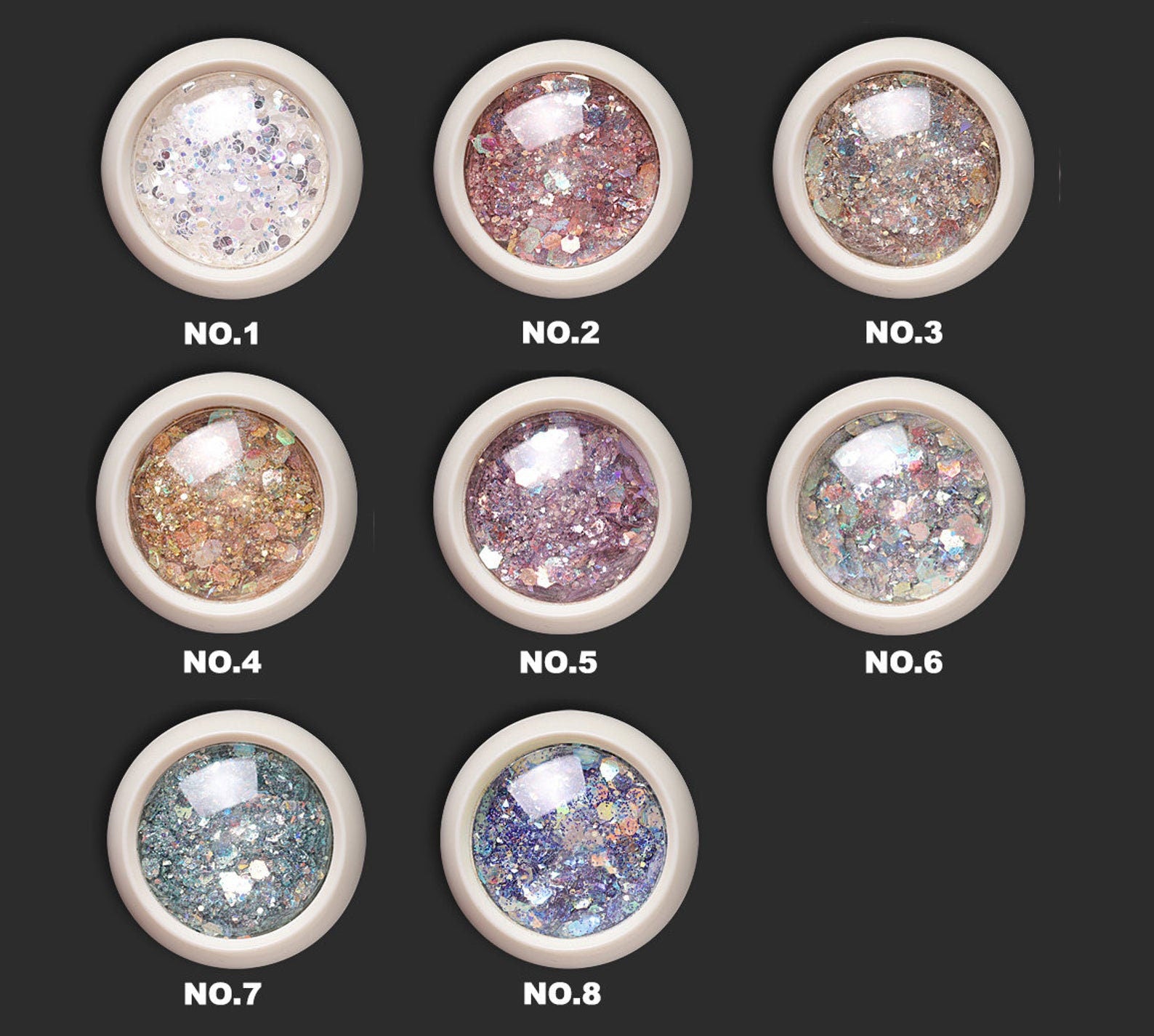 8 color Halo hexagon Mixed size Glitter/ Nail Flakes 3D DIY laser Sequins/Mermaid silver hexagon starry sky glitter flakes for nail gel