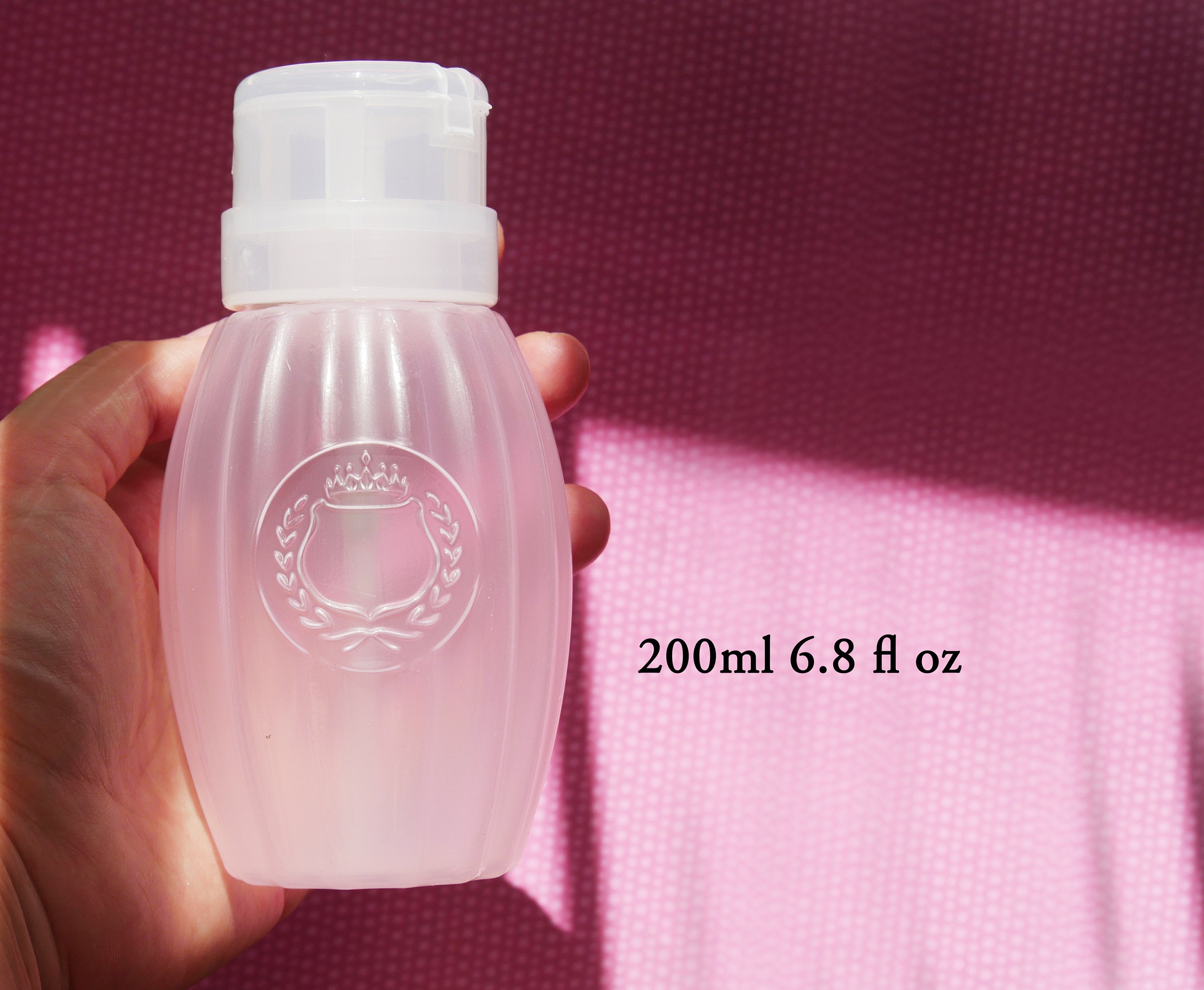 100ml/200ml Pump Dispenser Bottle Push-type Bottling for Liquid Nail Polish  Make Up Remover – the best products in the Joom Geek online store