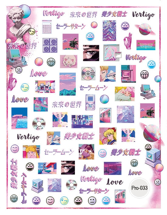 80's Sailor Moon Nail Sticker