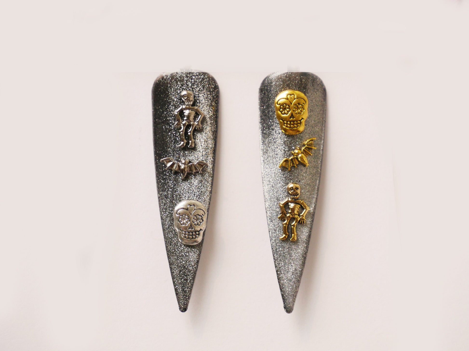 7pcs Halloween 3D Punk nail decoration