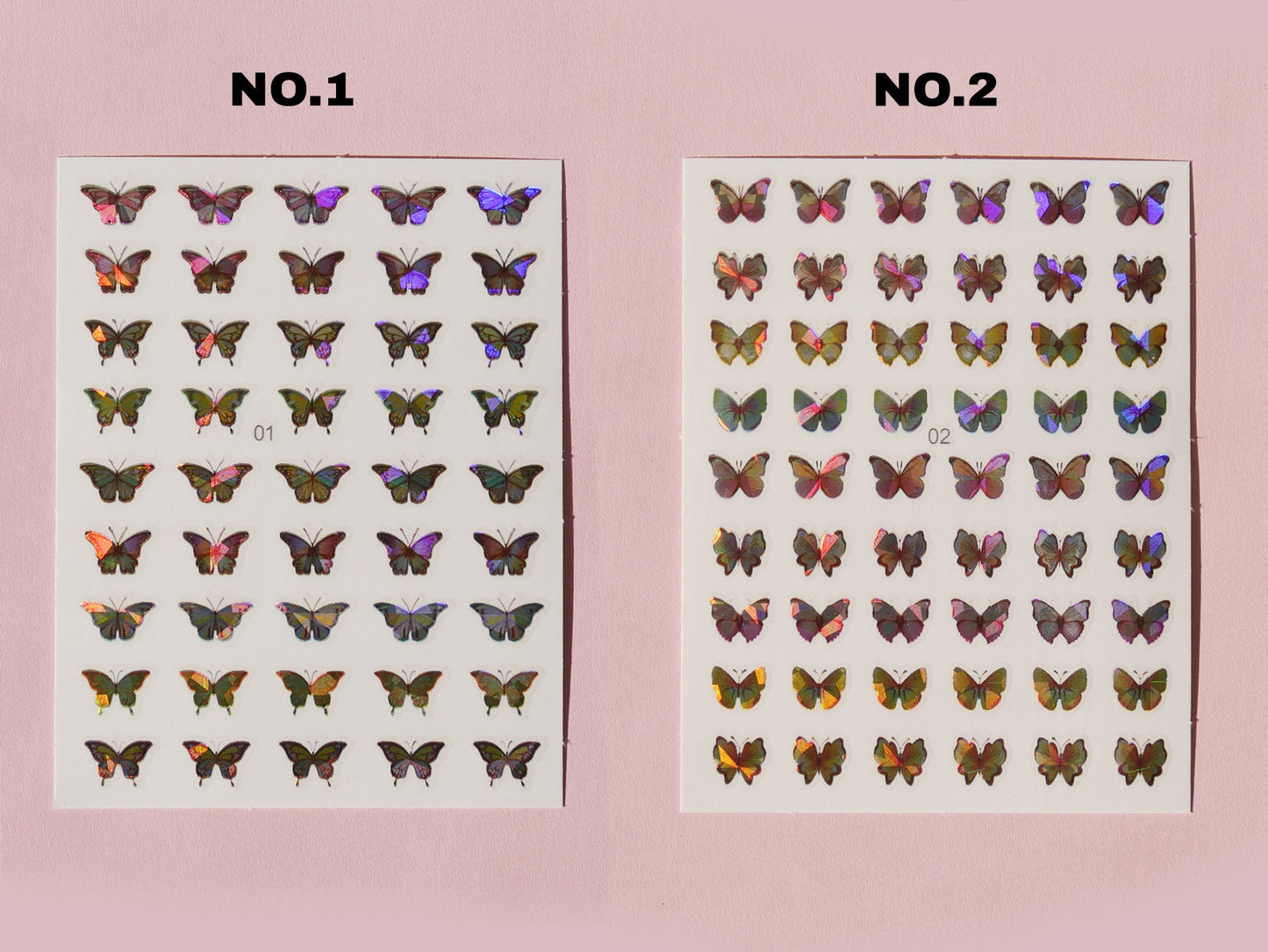 Butterfly Laser Sticker Nail Art/ Blue Morpho Monarch Peel Off nail sticker/ Fairy Tale Theme nail sticker/ Nail decal supply