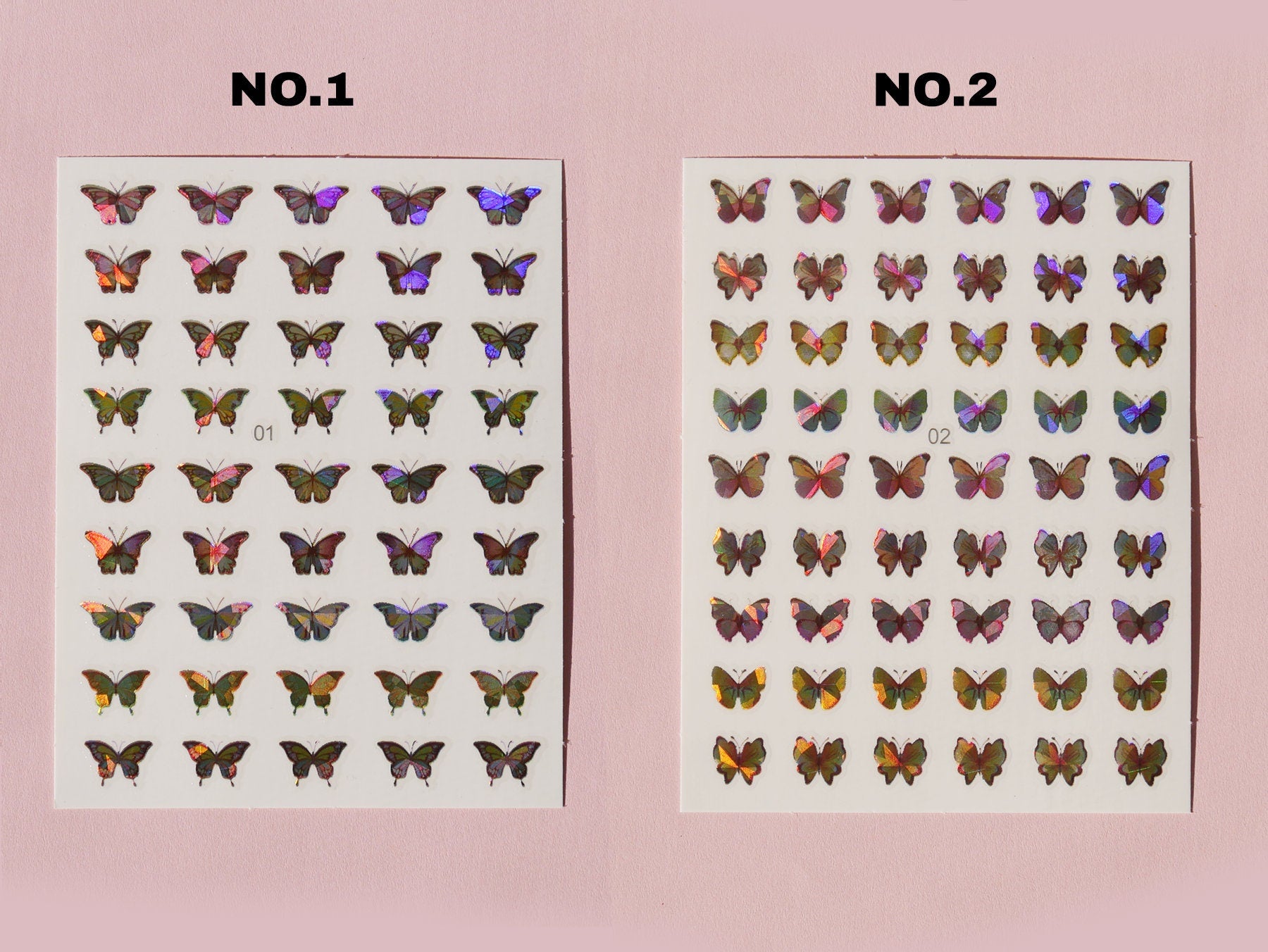 Butterfly Laser Sticker Nail Art/ Blue Morpho Monarch Peel Off nail sticker/ Fairy Tale Theme nail sticker/ Nail decal supply