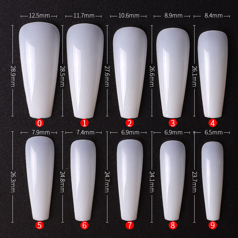 500 pcs Full Cover Coffin False Fake Nails Tips Manicure nail well tips/ Clear full Acrylic UV Gel Manicure Nail Tips