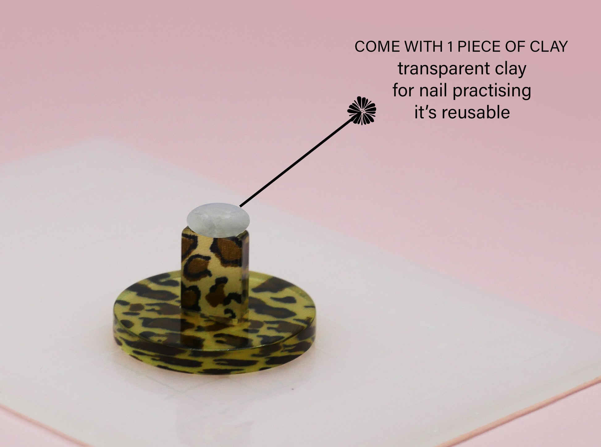 Heart False Nail Display Stand Holder Press On Nail Tips Practice Holder Marble Manicure DIY Tools Instagram Nail Display Pedicure Manicure