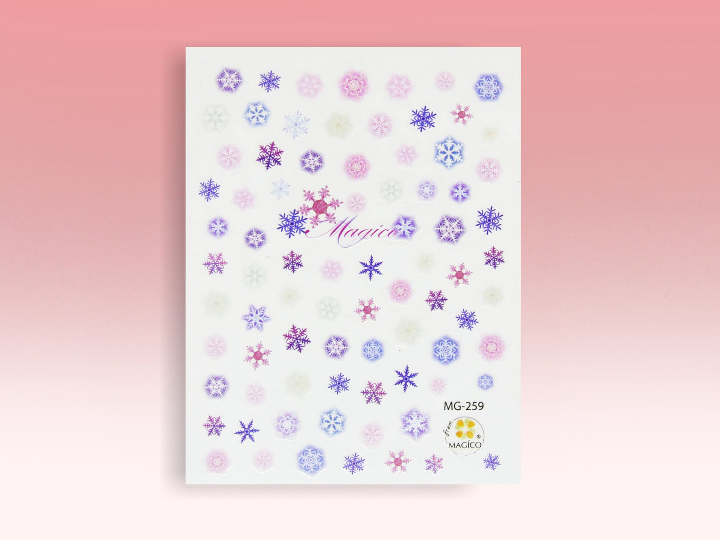 White Snow Nail Sticker