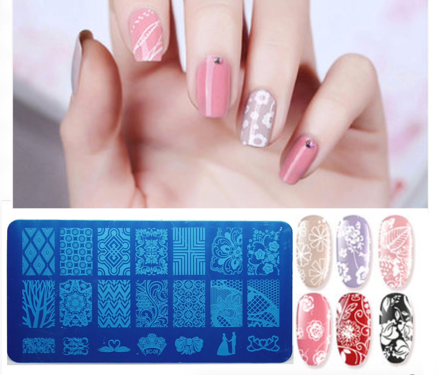 Garden floral Nail Art Stamping Image Plates/ flower fairy tale nail stamp Plates Manicure Nail Designs DIY