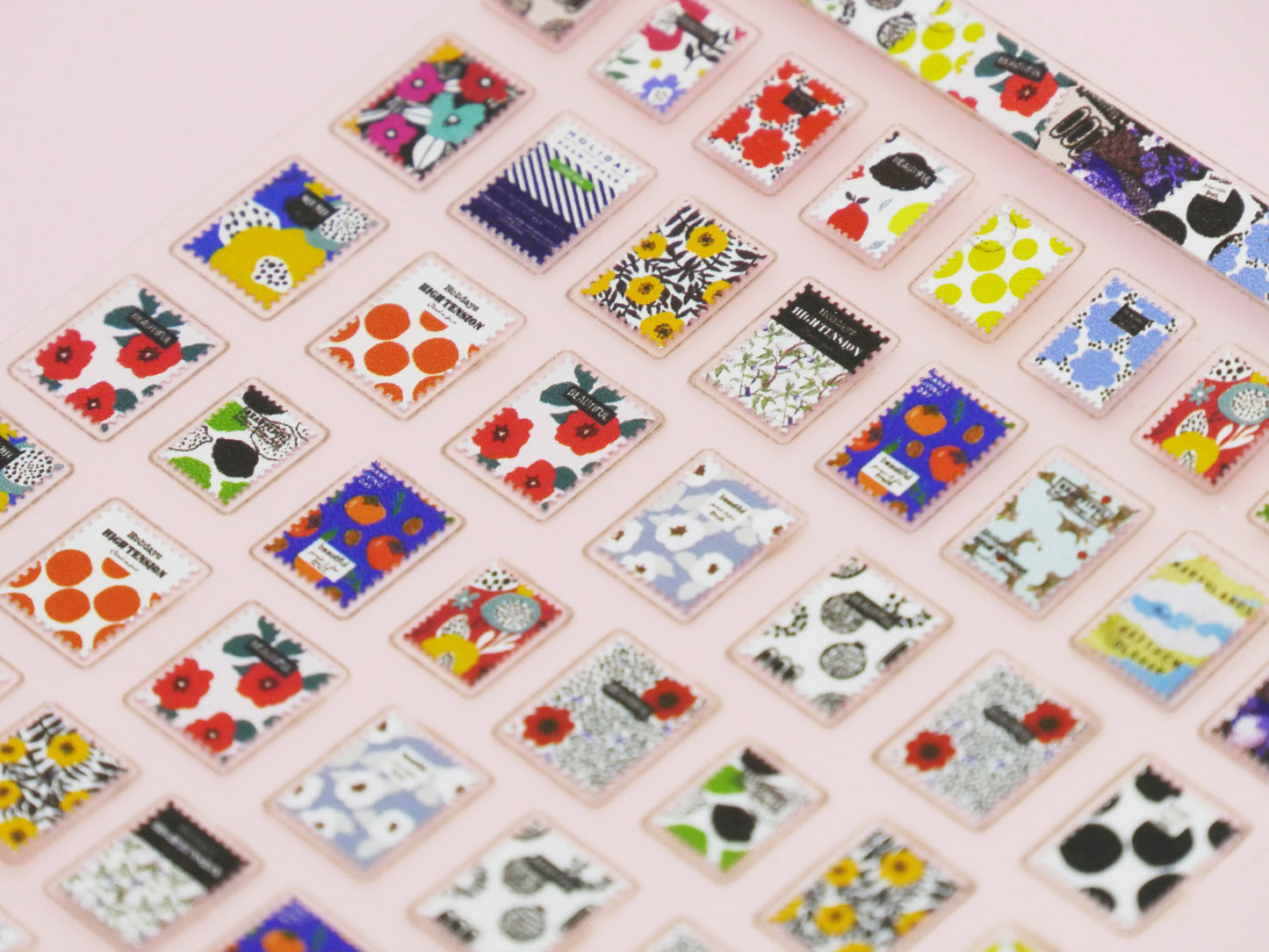 Mona Lisa Vintage Post Stamps Sticker Nail Art