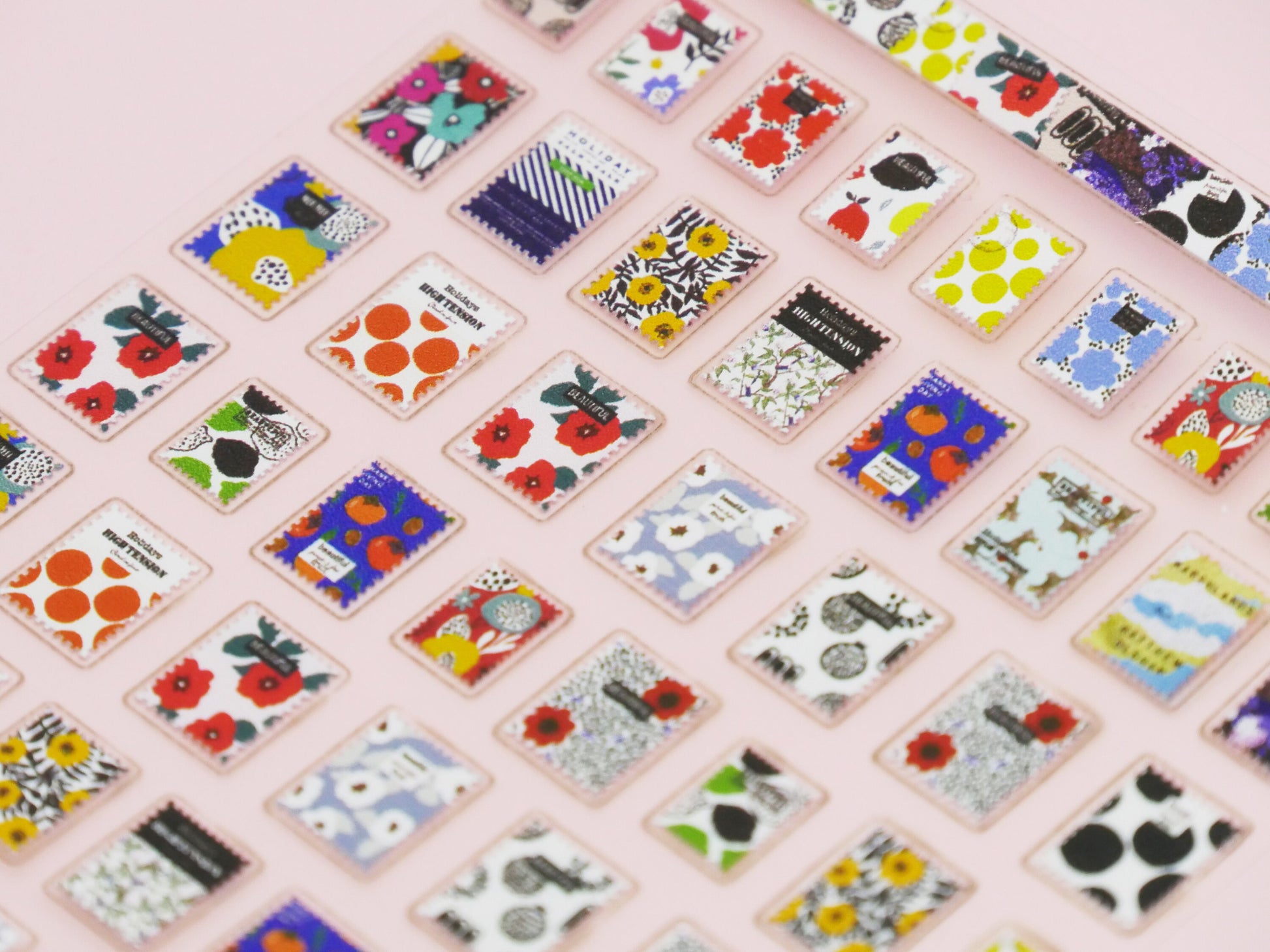 Mona Lisa Vintage Post Stamps Sticker Nail Art