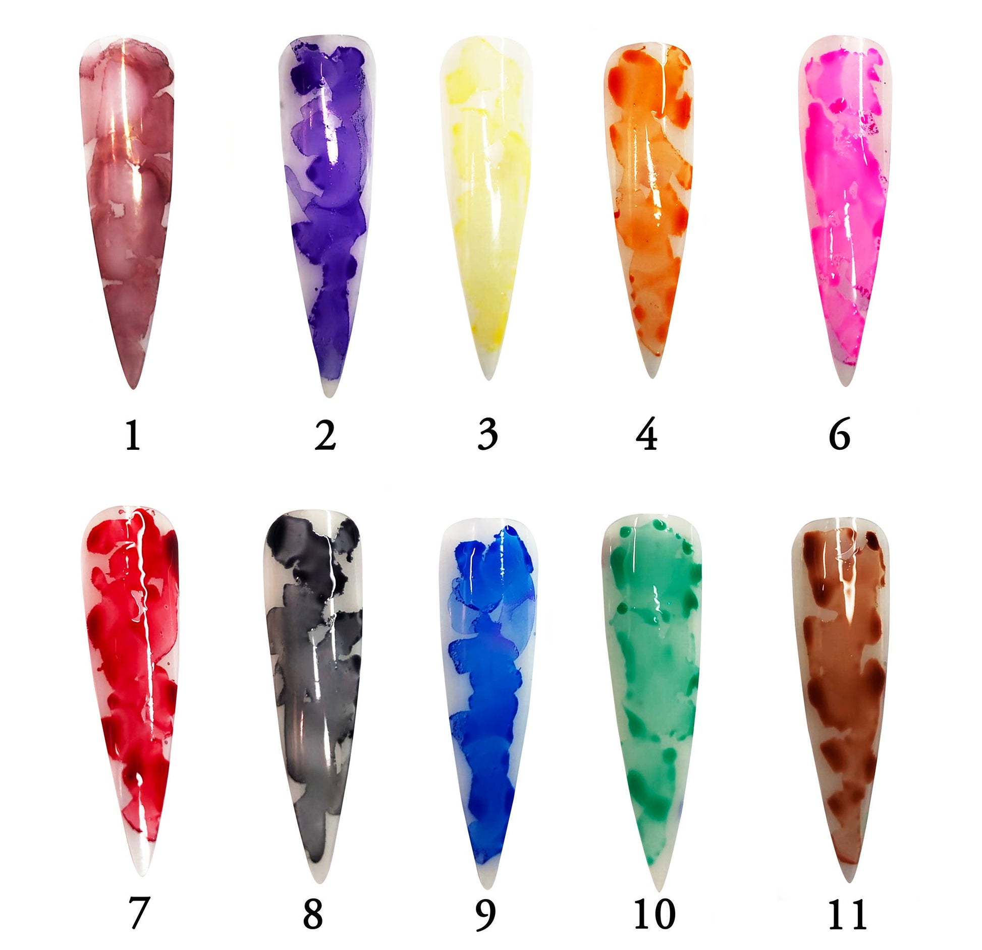 14ml Nail dye ink/ fast dry blossom polish/ gradient nail / Blooming floral paint ink/diluent artistic nail art ink for nail polish and gel