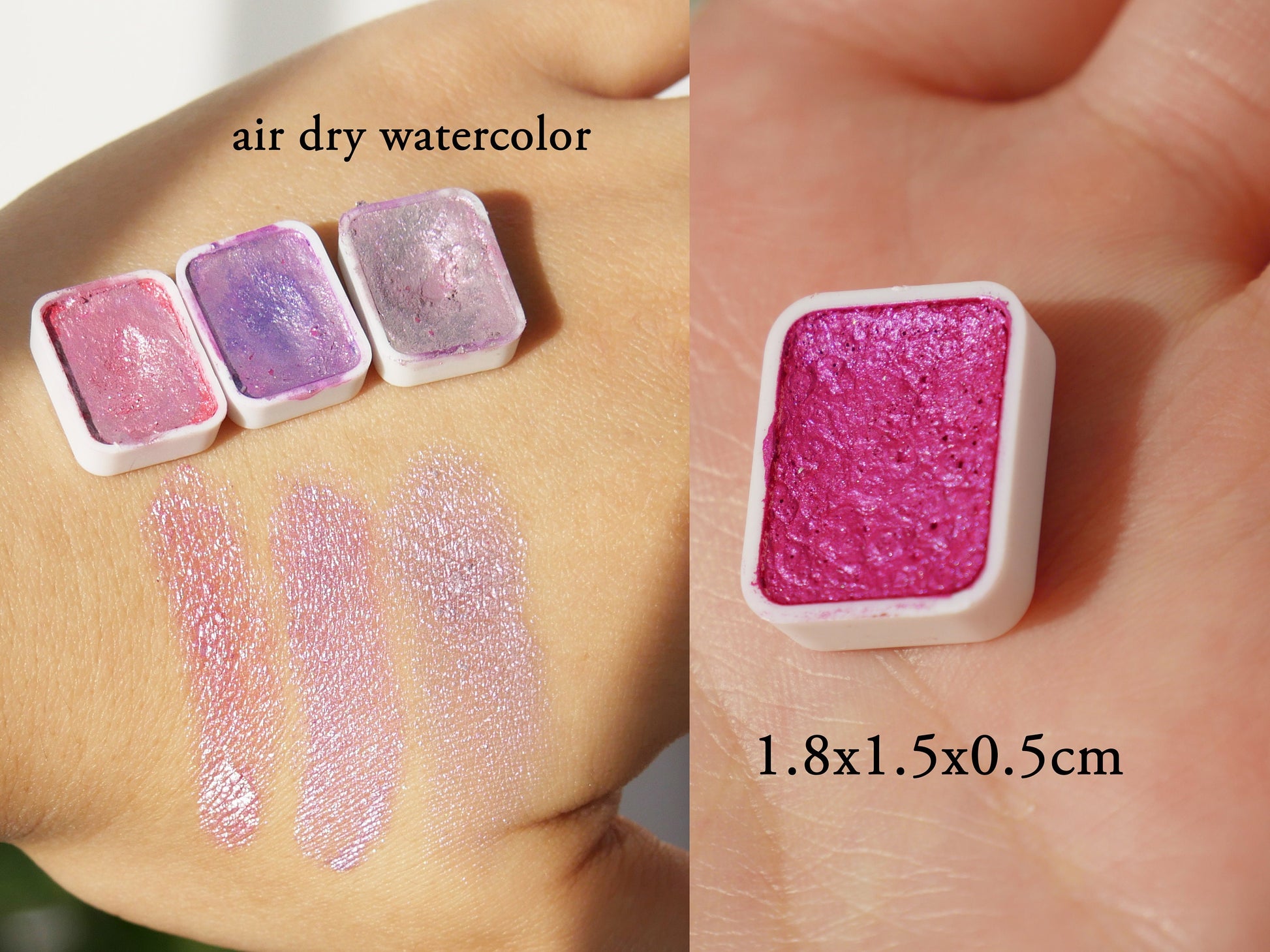 Starry Metallic Glittery Air Dry Water Color Pigment Paint Glitter Shiny Watercolor aquarelle Pearl Pigments Painting for Gradient Nail Art