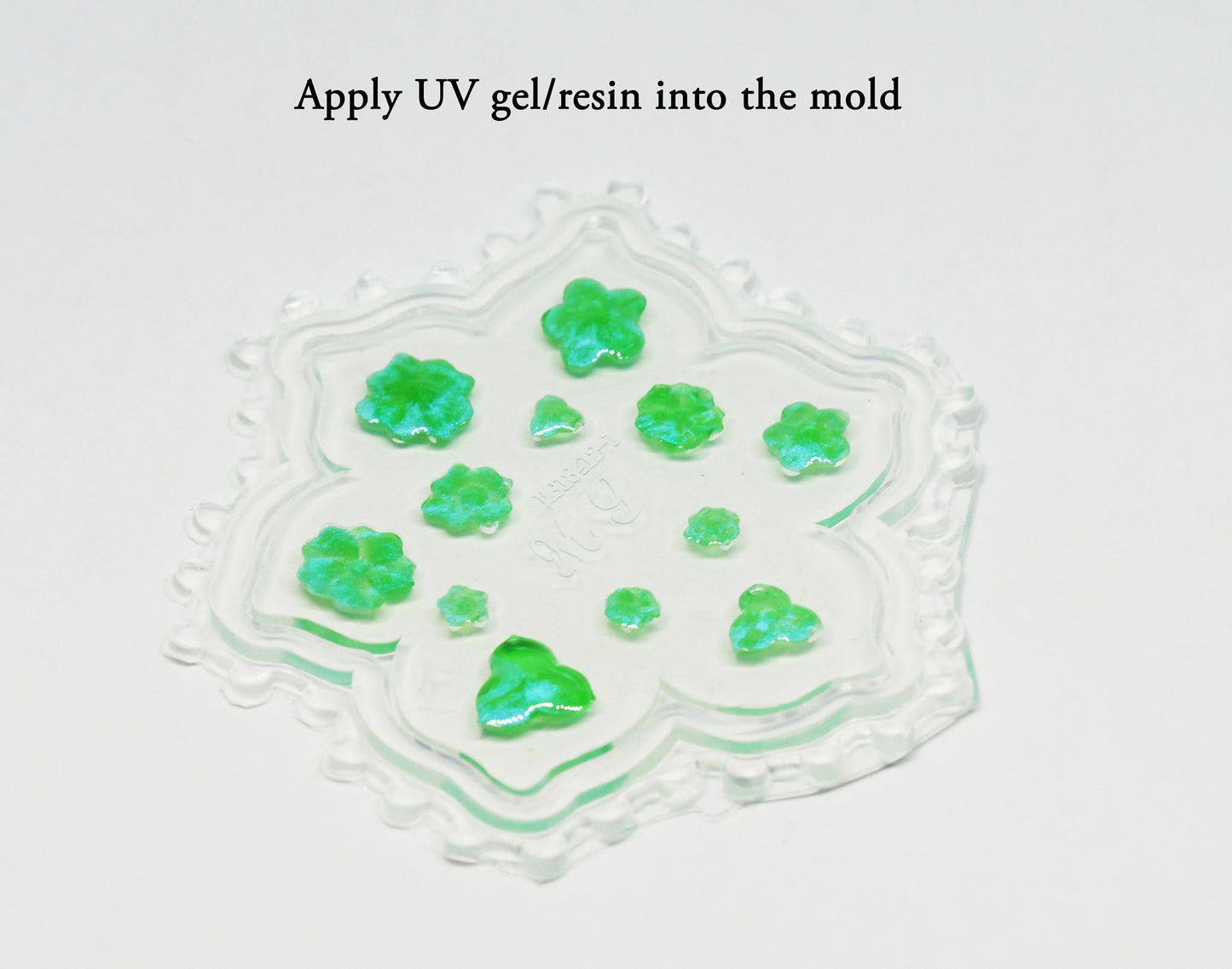 Floral 3D Acrylic Mold for Nail Art DIY Decoration Design/ UV gel Sculpture Mold Silicone Flower leaf Template Manicure