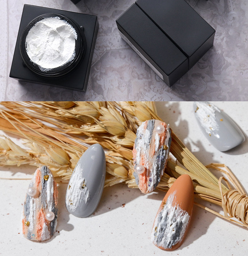 6g Gypsum Gel/ 3D Sand Effect Soak Off Nail Art Gel/ Lacquer Embossed Drawing Artistic Abstract Manicures Nail Design supplier