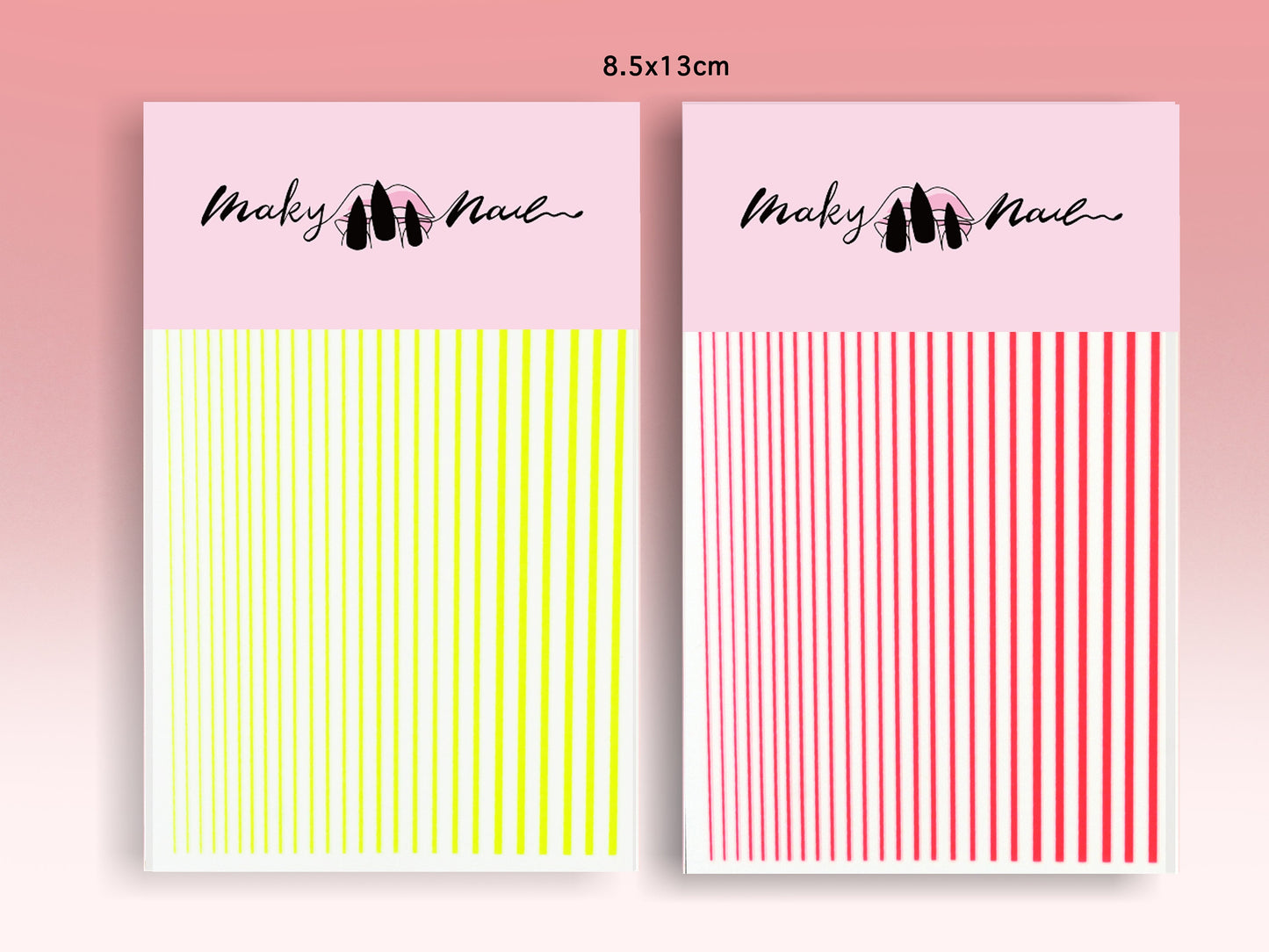 Multi size Stripe Line nail sticker/ Thin Lining Line art nail Self Adhesive Decals/ Peel off silver gold white black  stickers
