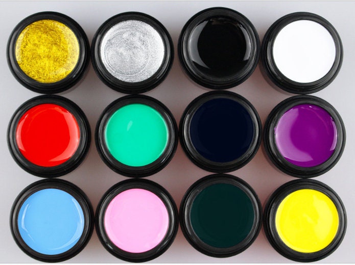 7ml Paint Gel for nail art/ UV Led Nail Painting Gel/ 3D Painting Gel Soak off brush painting gel polish Line Art Illustration