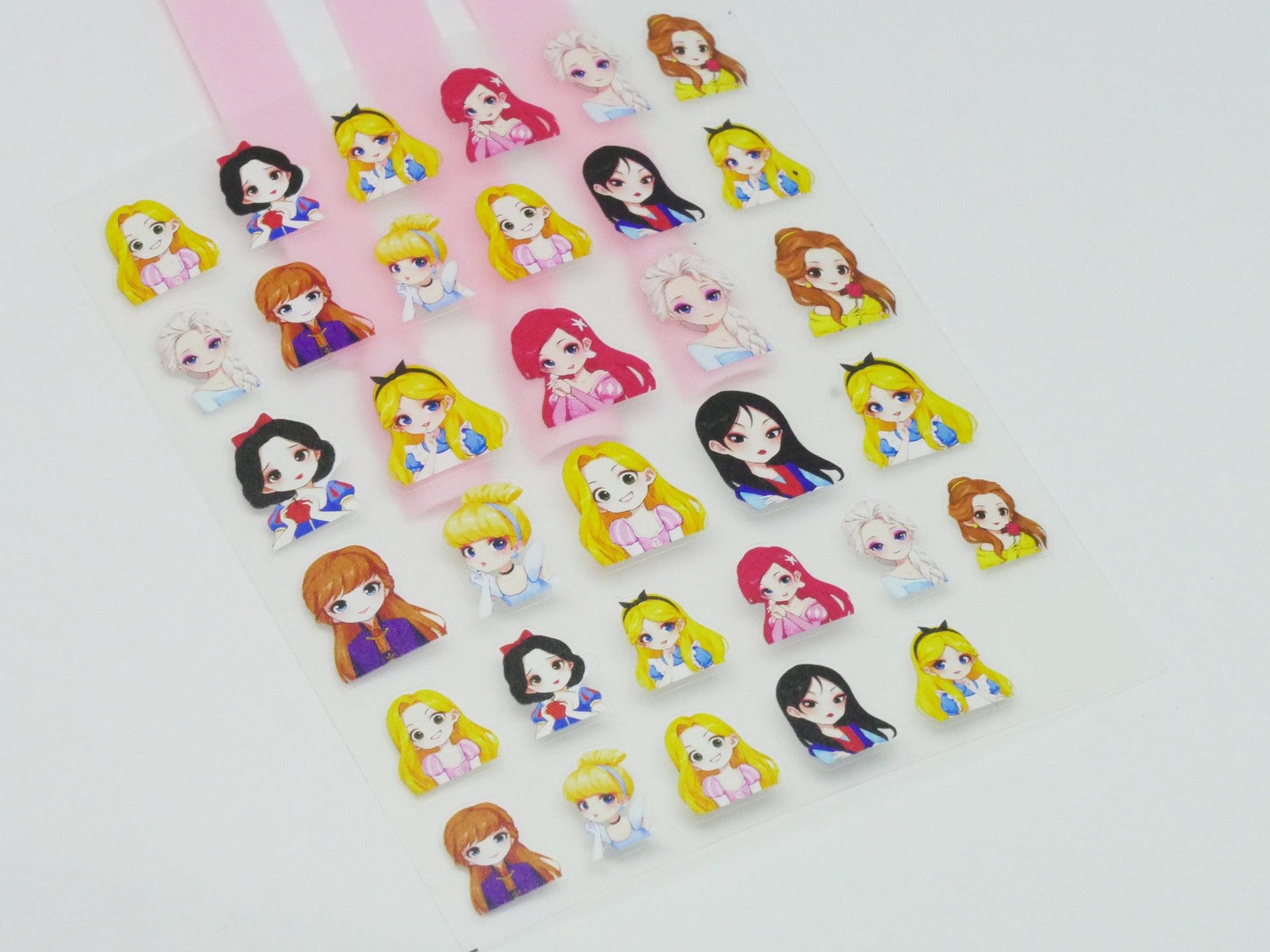 Chibi Disney Princess 80's Nail Sticker