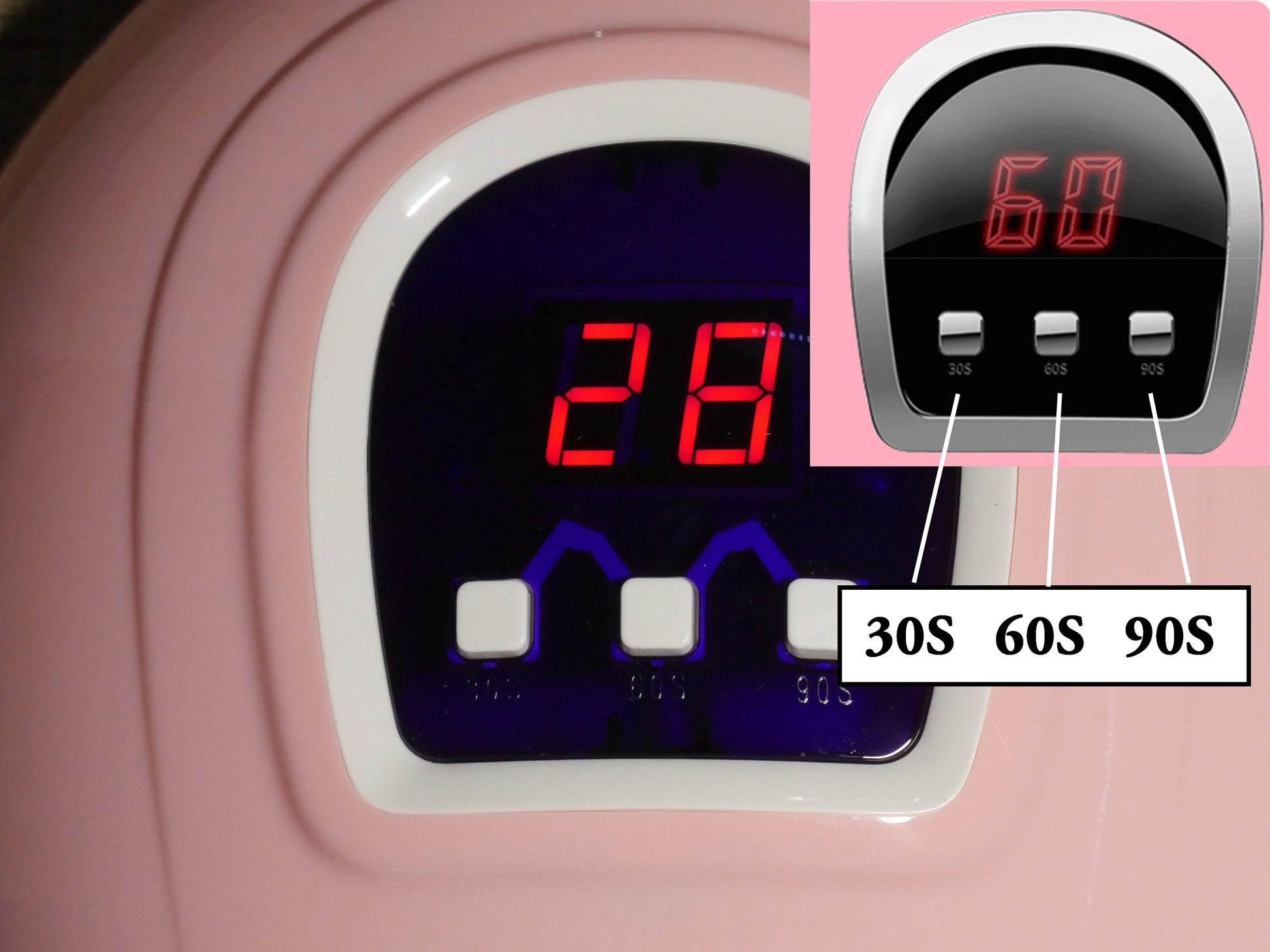 54w UV LED Lamp Nail Dryer Portable USB Cable/ Led Nail Lamp 30s 60s 90s Gel Nail Dryer Nail Salon Professional manicure uv light
