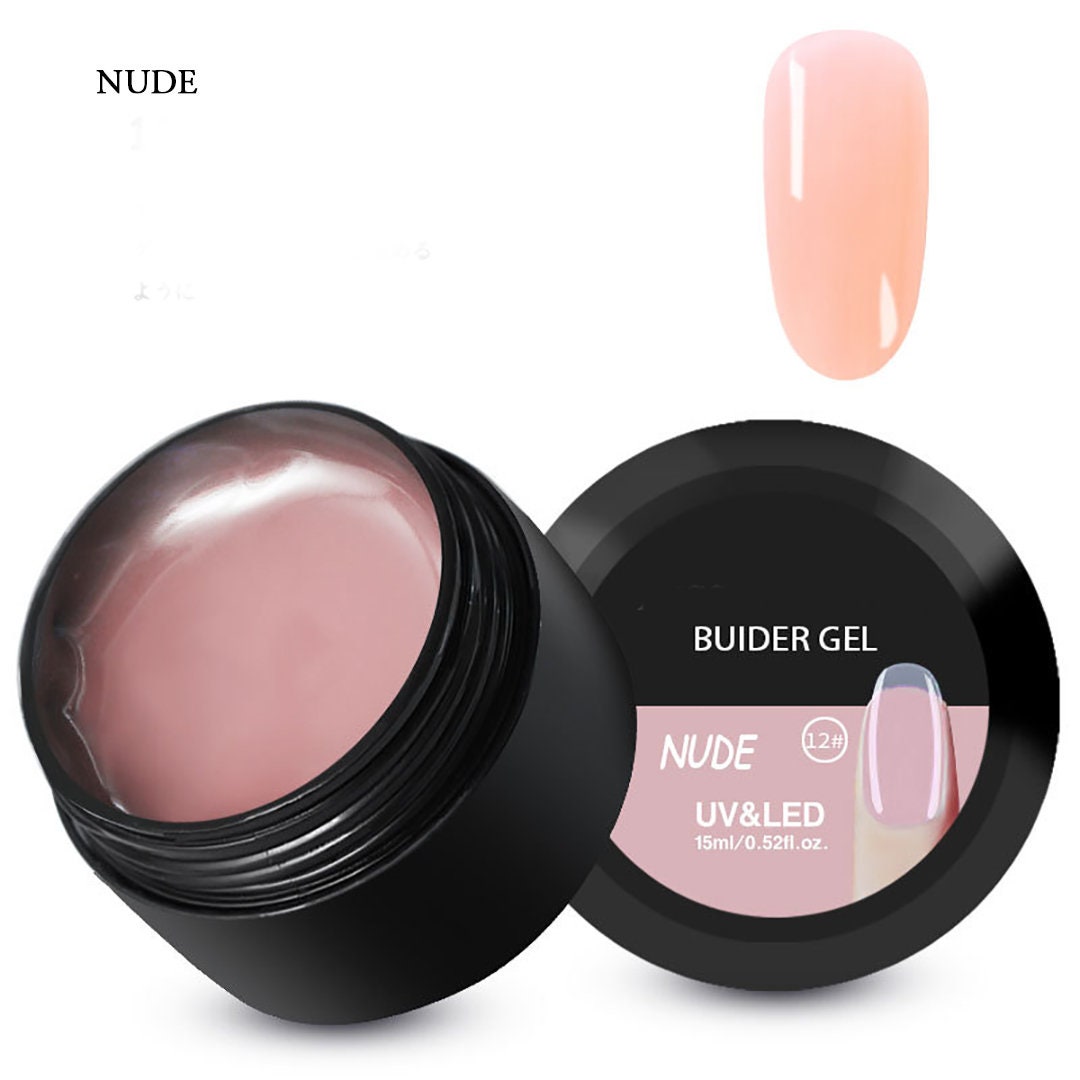15ml Extension Poly Nail Gel LED UV Quick Building Poly Gel extension tips fast Nail builder Camouflage UV Gel Nail Art Coffin Nail